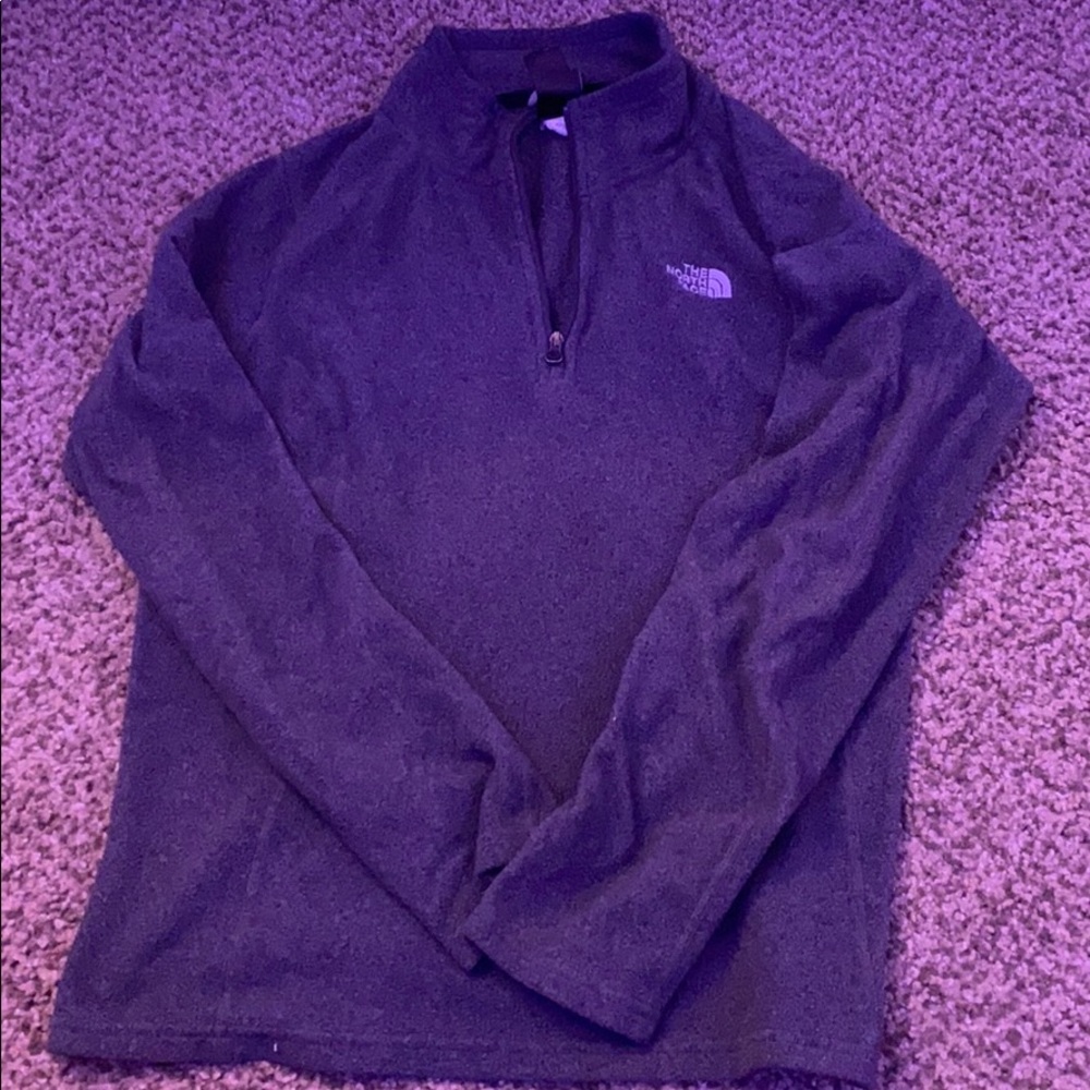 Grey North Face Zip Up